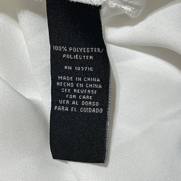 Zac & Rachel Split Back Blouse Top White Tank Layered Size XL READ - Picture 6 of 7